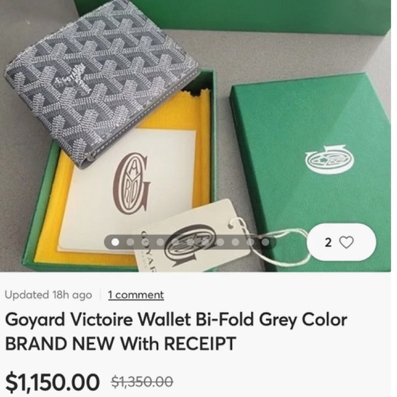 🔥Lovely Goyard Victoire Wallet Grey🔥 - Picture 12 of 12